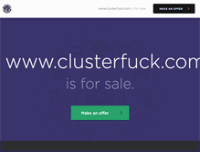 Tablet Screenshot of clusterfuck.com